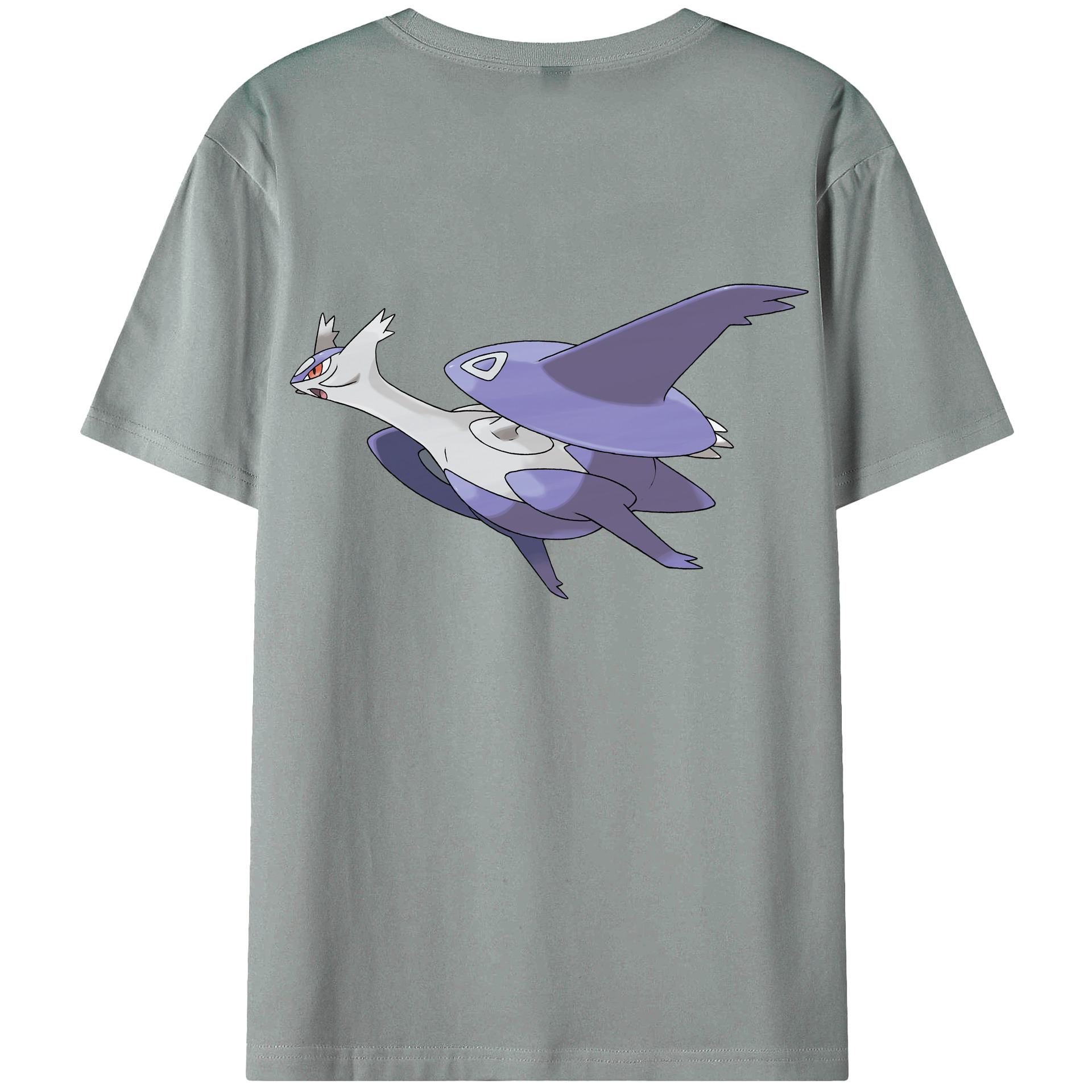 （画像用） ポケットモンスター Pokémon 綿100％ メンズ半袖Tシャツ（バックプリント） 通気性